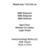 Your Lifestyle By Donna Sharp Faux Fur Plush Knit Midweight Throw