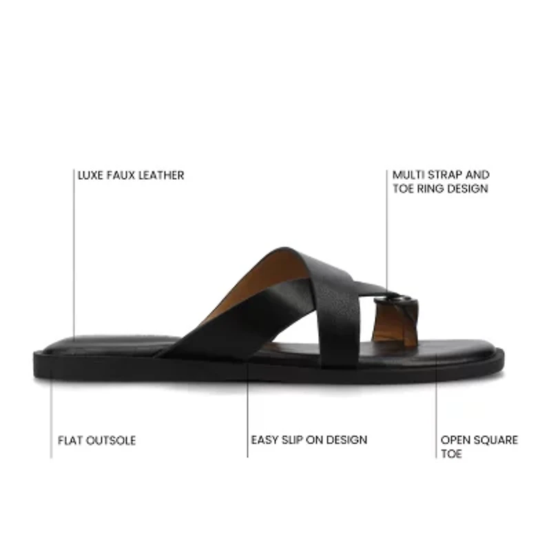 Journee Collection Womens Prizzie Slide Sandals