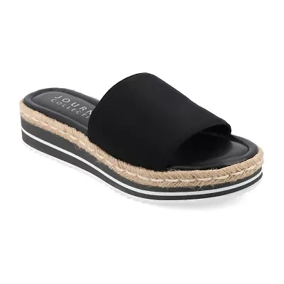 Journee Collection Cloudsteppers Womens Rosey Slide Sandals