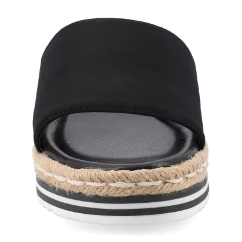 Journee Collection Cloudsteppers Womens Rosey Slide Sandals