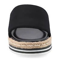 Journee Collection Cloudsteppers Womens Rosey Slide Sandals