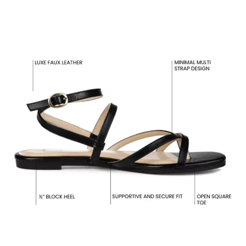 Journee Collection Womens Serissa Flat Sandals
