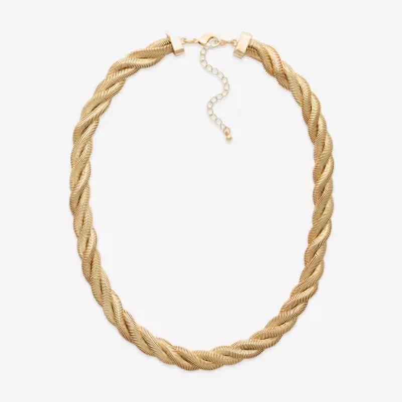 Bold Elements Womens Stainless Steel 18 Inch Snake Chain Necklace