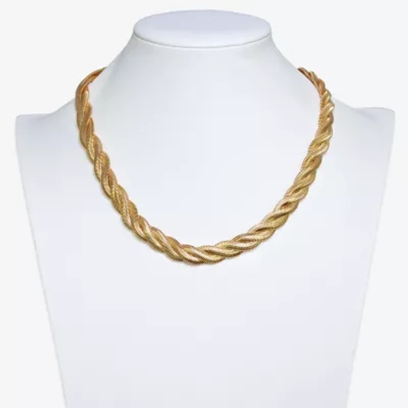 Bold Elements Womens Stainless Steel 18 Inch Snake Chain Necklace
