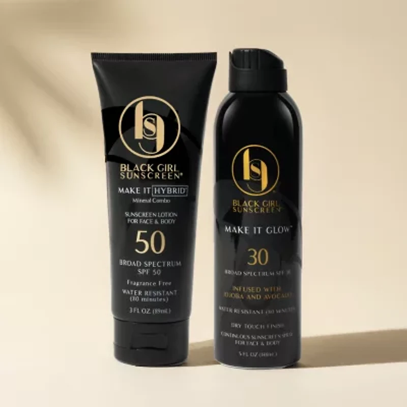 Black Girl Sunscreen Make It Hybrid Zinc And Lavender Sunscreen Spf50