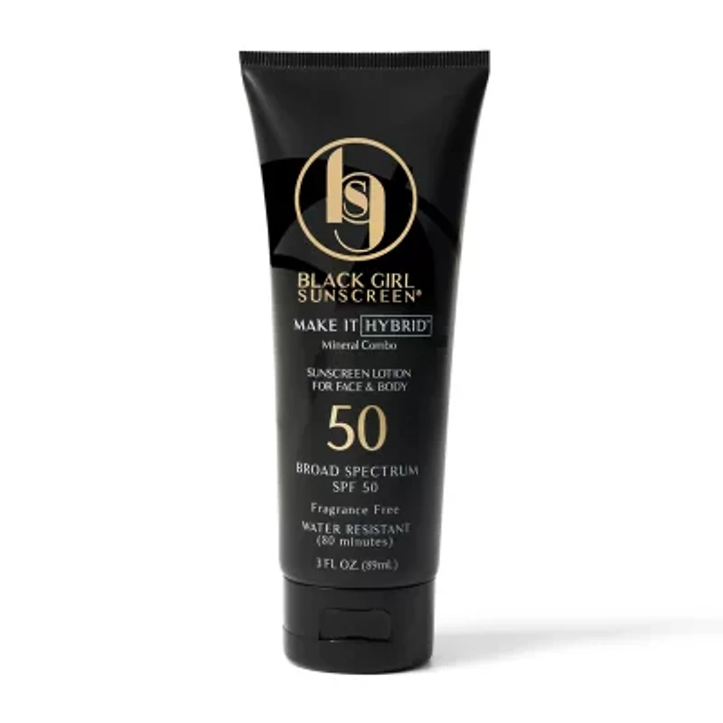 Black Girl Sunscreen Make It Hybrid Zinc And Lavender Sunscreen Spf50