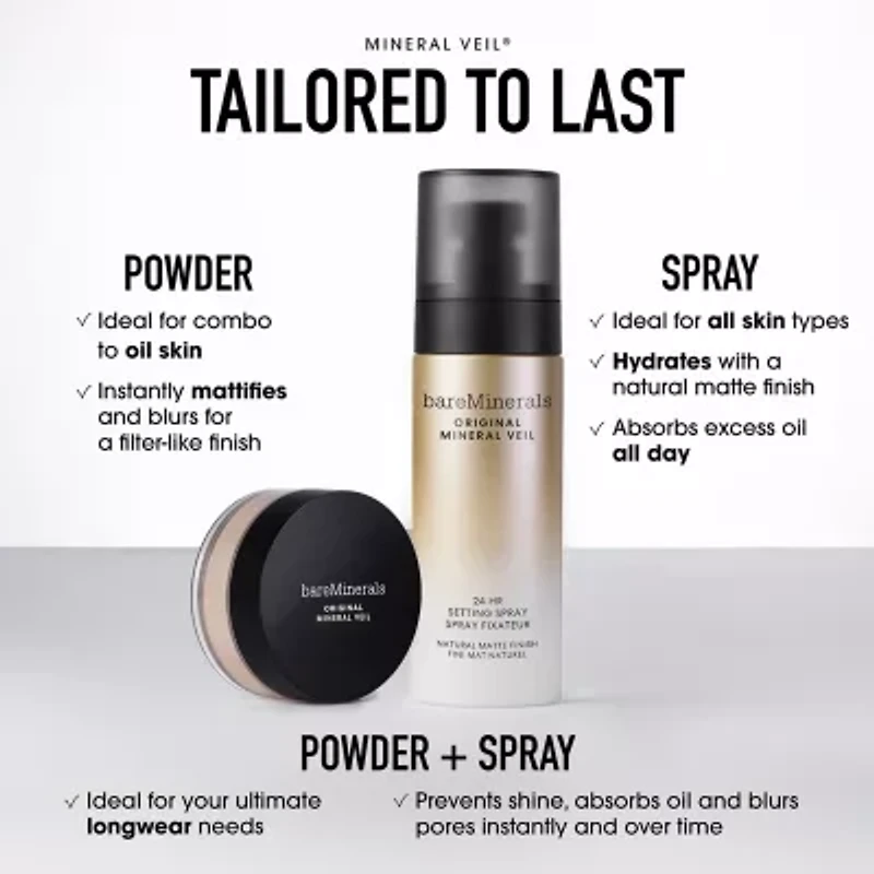 bareMinerals Original Mineral Veil 24hr Natural Matte Setting Spray