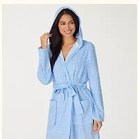 Cuddl Duds Womens Long Sleeve Short Length Robe