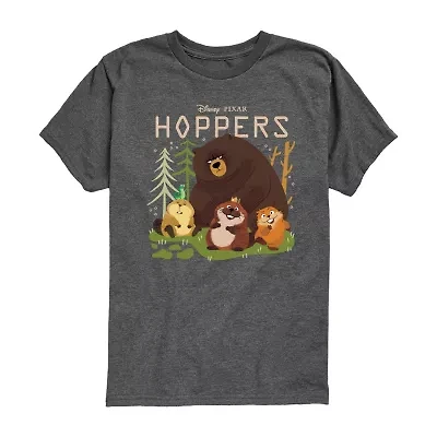 Disney Collection Little & Big Kid Boys Crew Neck Short Sleeve Regular Fit Graphic T-Shirt