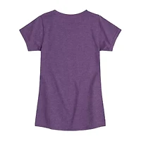 Disney Collection Toddler Girls Crew Neck Short Sleeve Classic Fit Graphic T-Shirt