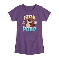 Disney Collection Toddler Girls Crew Neck Short Sleeve Classic Fit Graphic T-Shirt