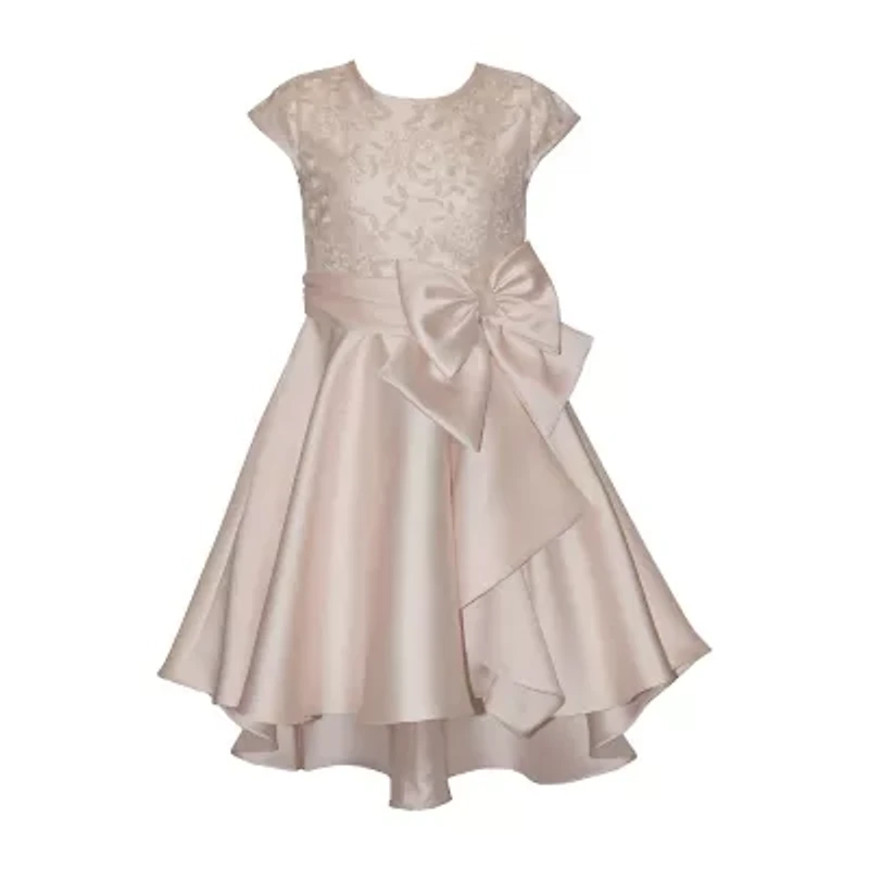 Bonnie Jean Big Kid Girls Short Sleeve Cap Fit + Flare Dress