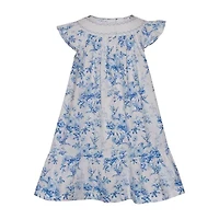 Bonnie Jean Little Girls Short Sleeve Flutter A-Line Dress