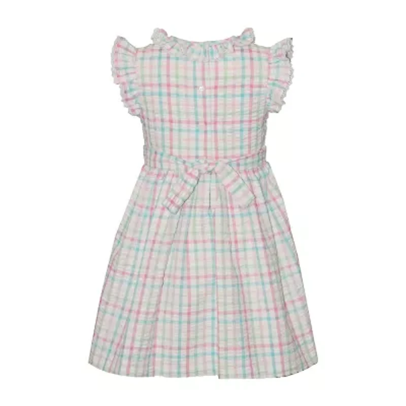 Bonnie Jean Little Girls Sleeveless Flutter A-Line Dress