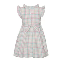 Bonnie Jean Little Girls Sleeveless Flutter A-Line Dress