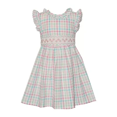 Bonnie Jean Little Girls Sleeveless Flutter A-Line Dress