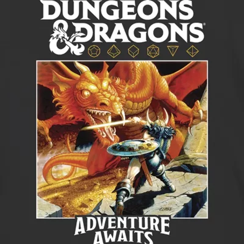 Dungeons & Dragons Little Big Kid Boys Crew Neck Short Sleeve Regular Fit Graphic T-Shirt