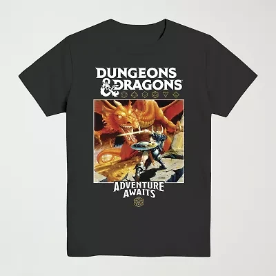 Dungeons & Dragons Little Big Kid Boys Crew Neck Short Sleeve Regular Fit Graphic T-Shirt