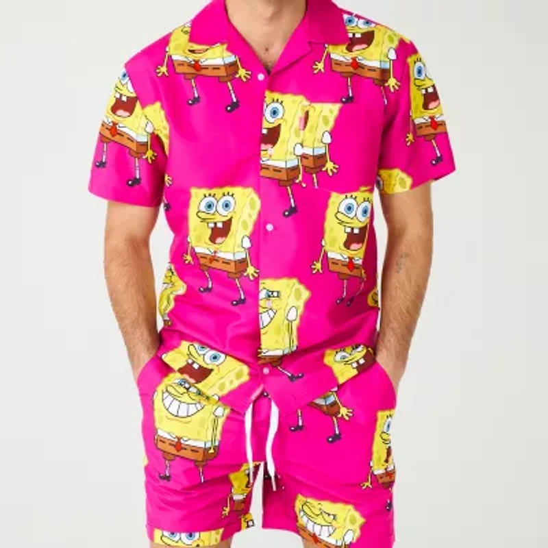 Novelty Mens Spongebob Graphic T-Shirt