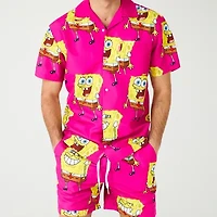 Novelty Mens Spongebob Graphic T-Shirt