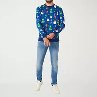 Novelty Mens Crew Neck Graphic T-Shirt