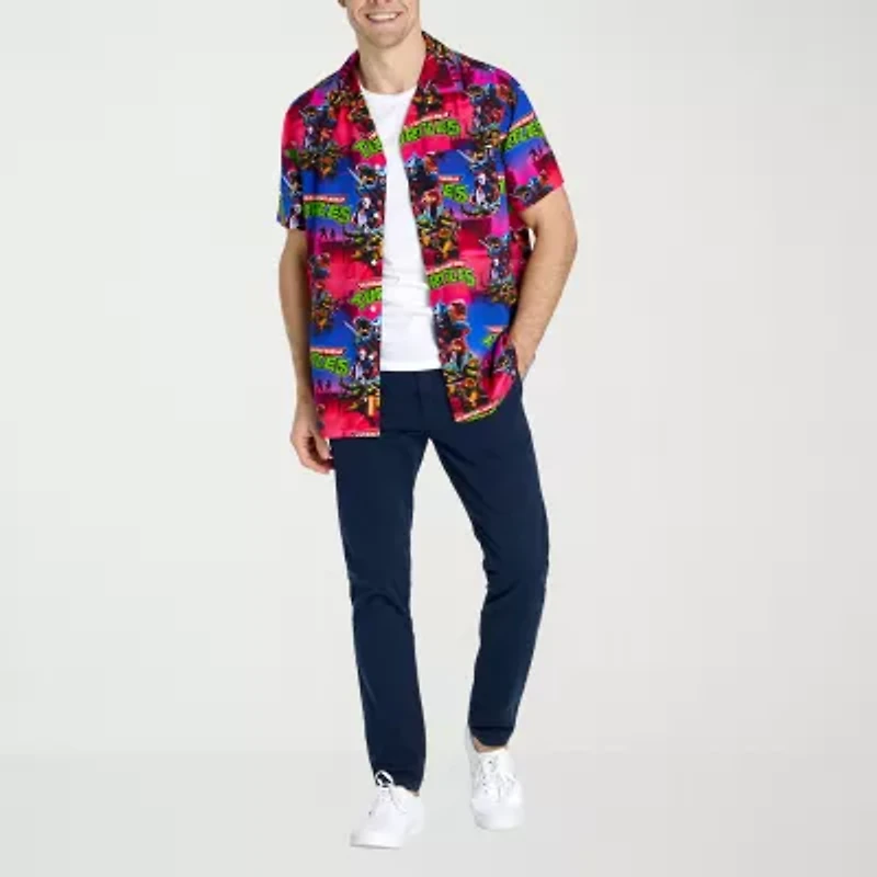 Novelty Mens Short Sleeve Teenage Mutant Ninja Turtles Graphic T-Shirt