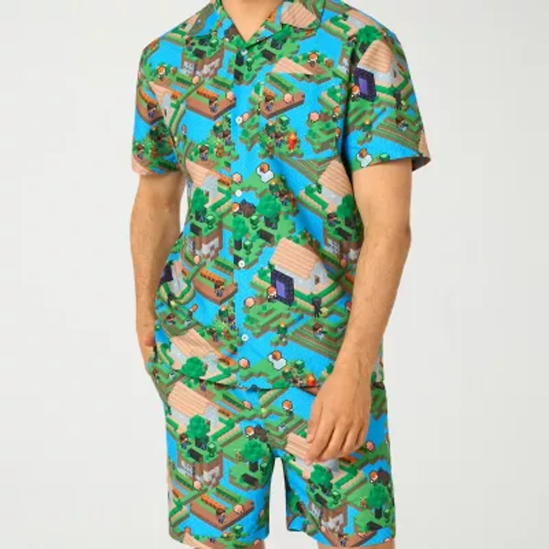 Novelty Mens Minecraft Graphic T-Shirt