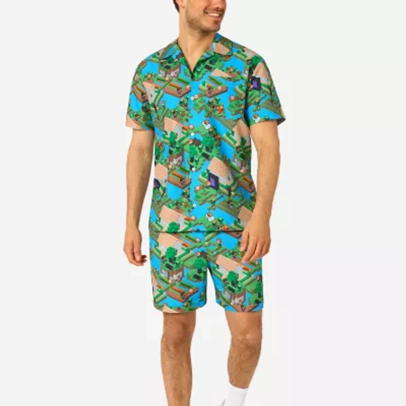 Novelty Mens Minecraft Graphic T-Shirt