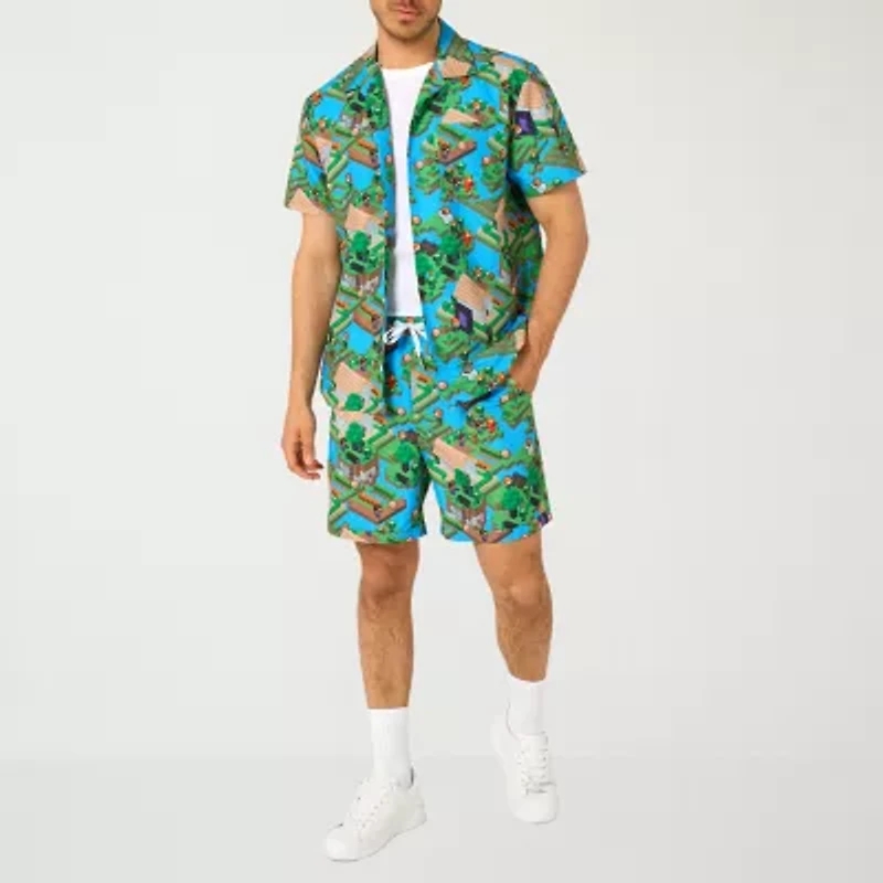 Novelty Mens Minecraft Graphic T-Shirt