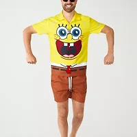 Novelty Mens Regular Fit Spongebob Graphic T-Shirt