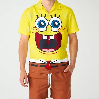 Novelty Mens Regular Fit Spongebob Graphic T-Shirt