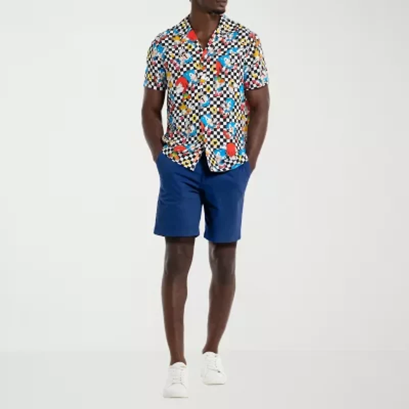 Novelty Mens Short Sleeve Sonic the Hedgehog Graphic T-Shirt