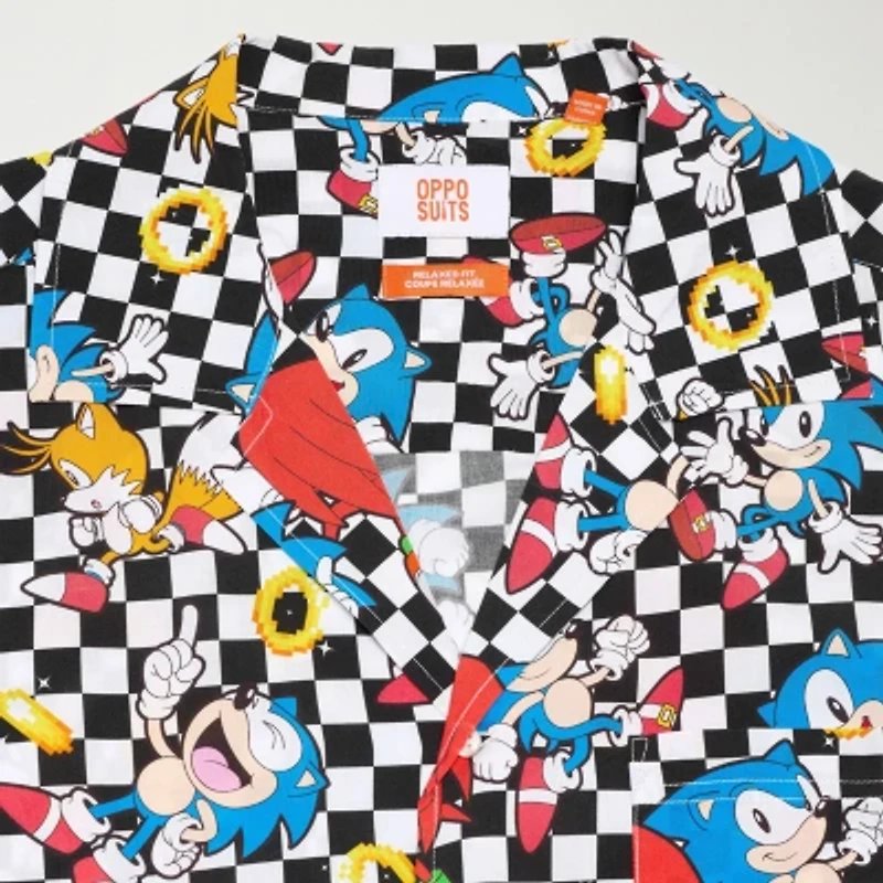 Novelty Mens Short Sleeve Sonic the Hedgehog Graphic T-Shirt