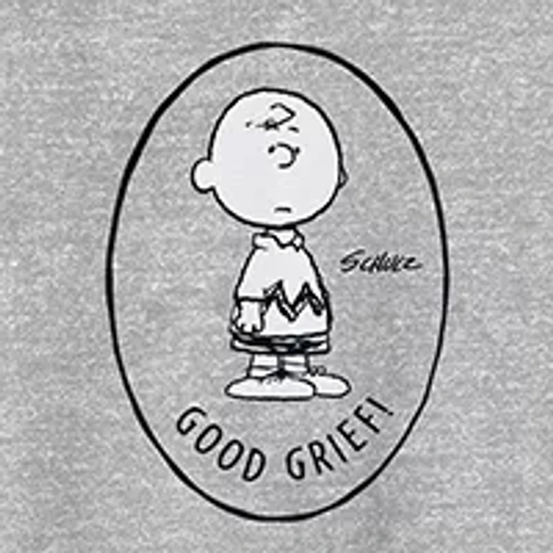 Novelty Mens Crew Neck Short Sleeve Classic Fit Peanuts Big and Tall Graphic T-Shirt