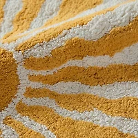 Casual Comfort Sunray Design Cotton Bath Mat