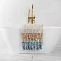 Casual Comfort Pinstripe Cotton Bath Mat