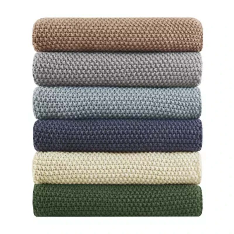 INK+IVY Bree Knit Washable Midweight Throw