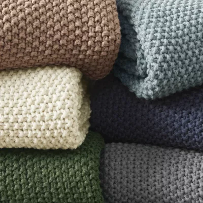 INK+IVY Bree Knit Washable Midweight Throw