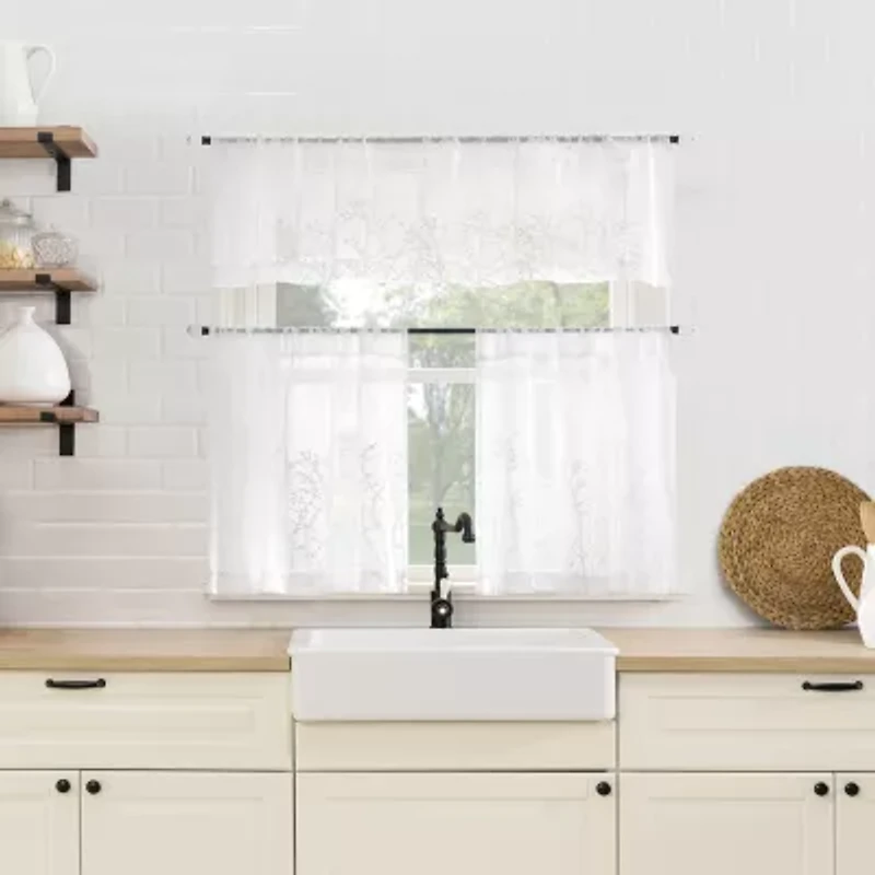 No 918 Eleanora 2-pc. Rod Pocket Window Tier