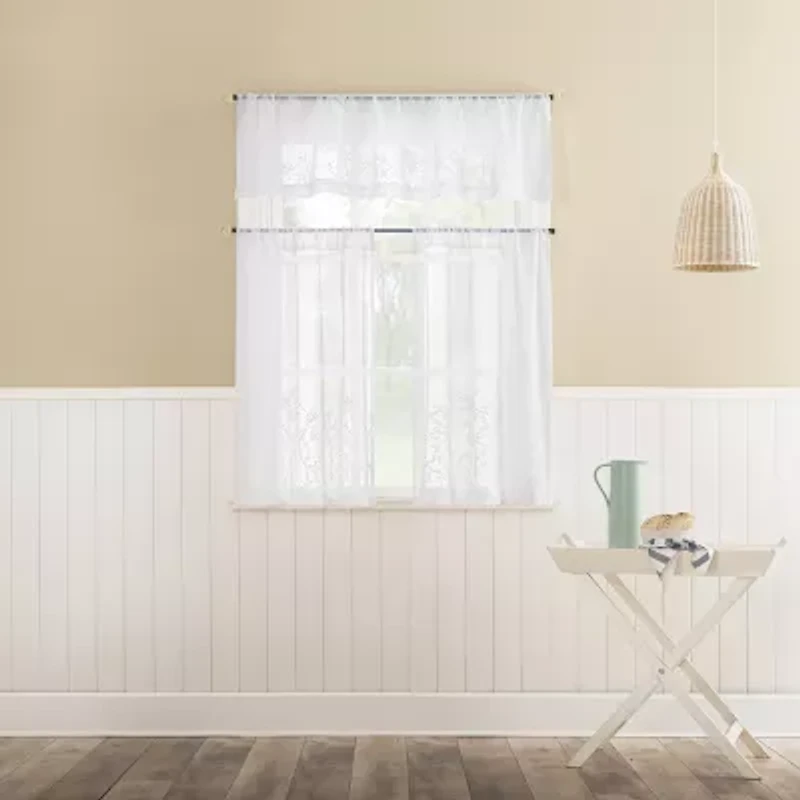 No 918 Eleanora 2-pc. Rod Pocket Window Tier