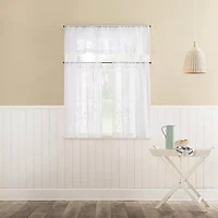 No 918 Eleanora 2-pc. Rod Pocket Window Tier