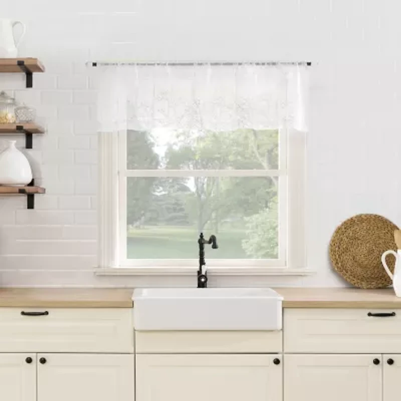 No 918 Eleanora 2-pc. Rod Pocket Window Tier