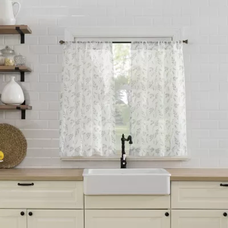 No 918 Rosemary 2-pc. Rod Pocket Window Tier