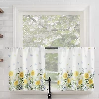 No 918 Spring Meadow 2-pc. Rod Pocket Window Tier