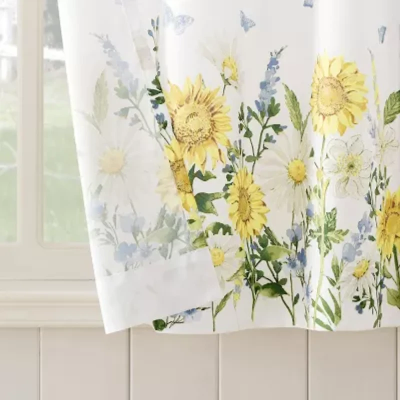 No 918 Spring Meadow 2-pc. Rod Pocket Window Tier