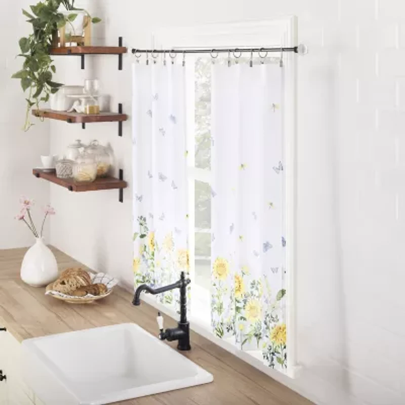 No 918 Spring Meadow 2-pc. Rod Pocket Window Tier