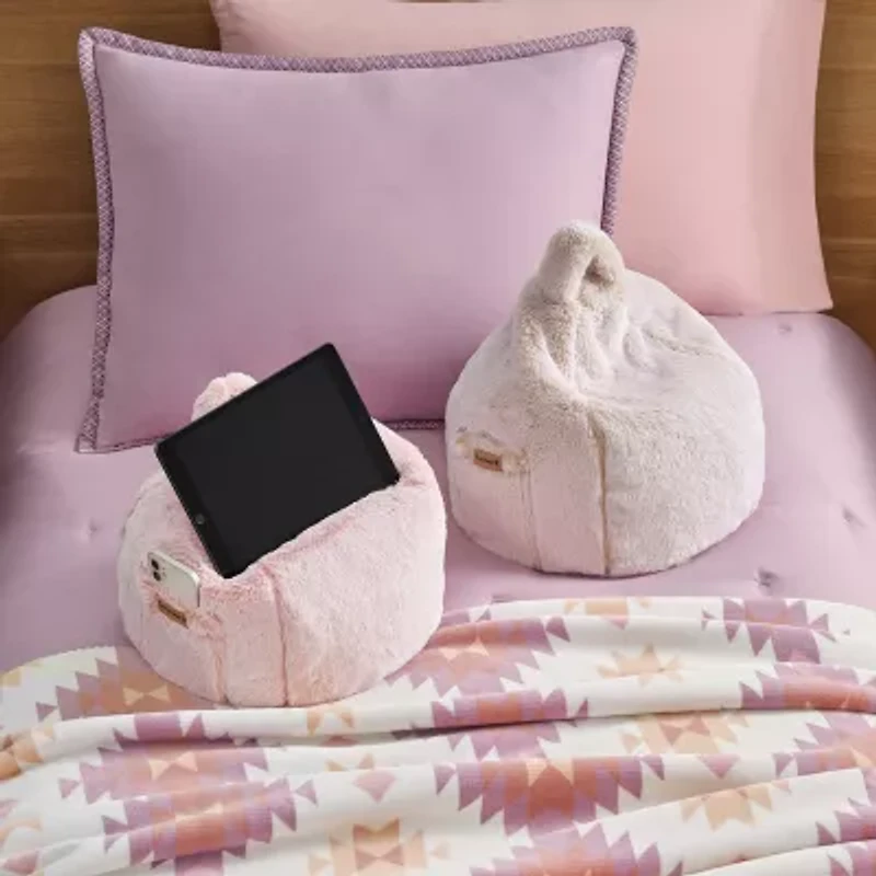 Bearpaw Artesia Lap Pouf Round Throw Pillow