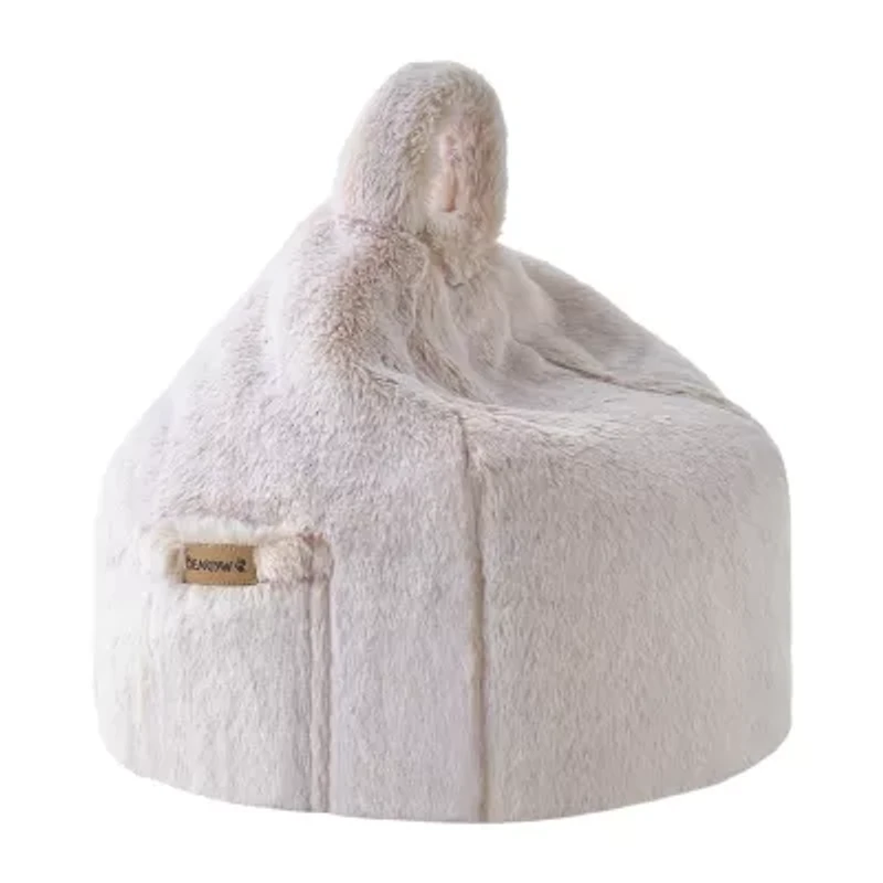 Bearpaw Artesia Lap Pouf Round Throw Pillow