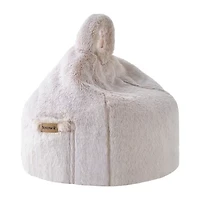 Bearpaw Artesia Lap Pouf Round Throw Pillow