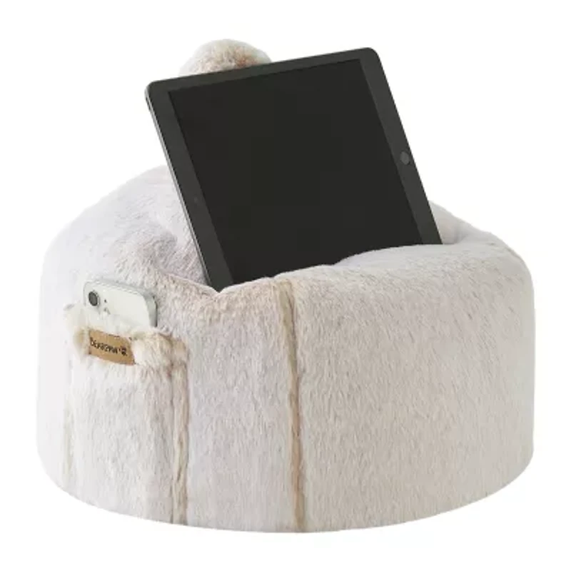 Bearpaw Artesia Lap Pouf Round Throw Pillow